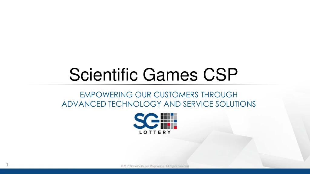 scientific games csp