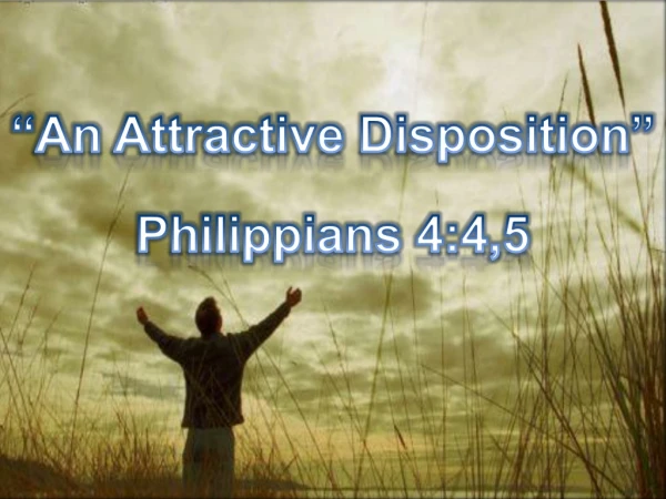 “An Attractive Disposition”