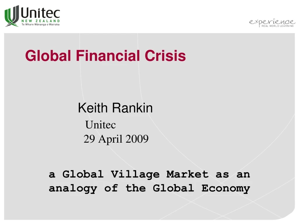 global financial crisis