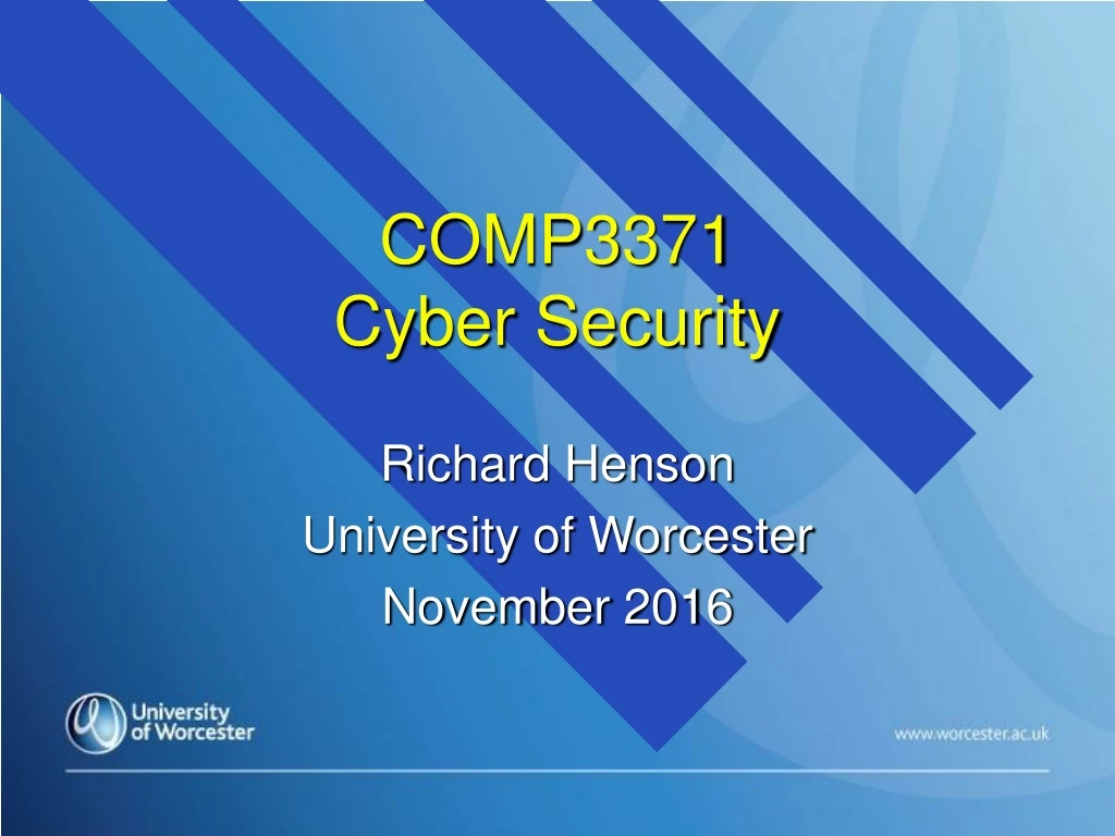 comp3371 cyber security