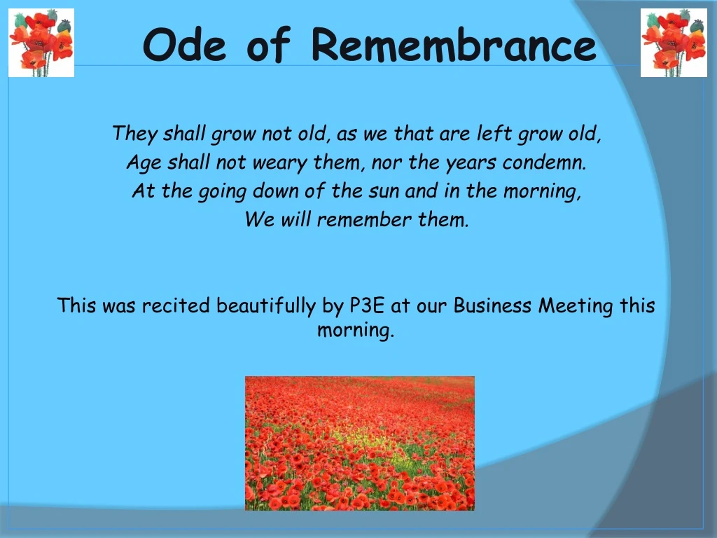 ode of remembrance