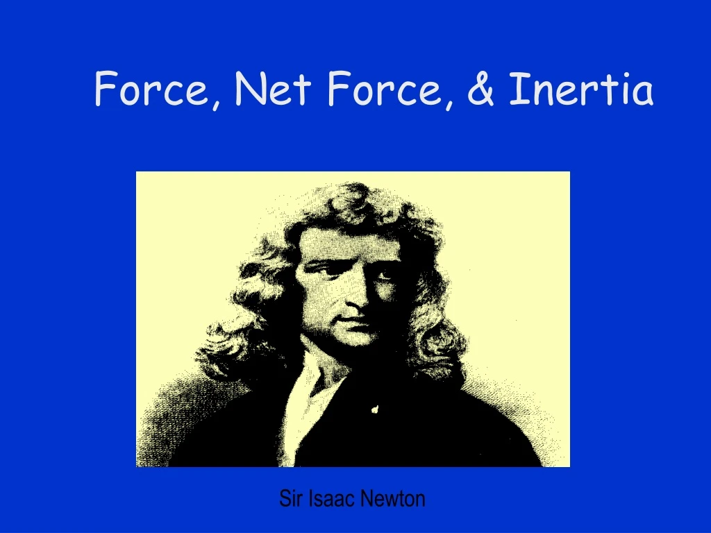 force net force inertia