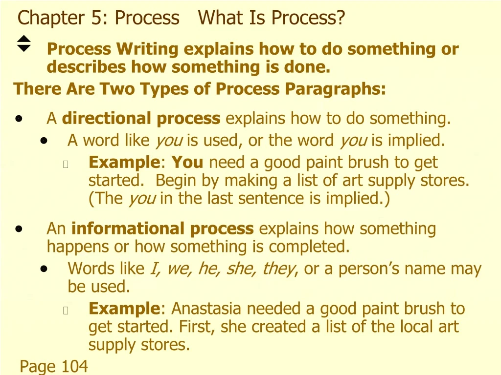 chapter 5 process what is process