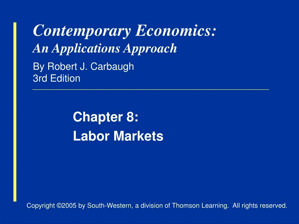 contemporary economics an applications approach by robert j carbaugh 3rd edition