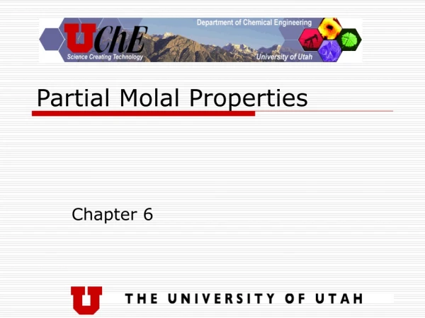 Partial Molal Properties