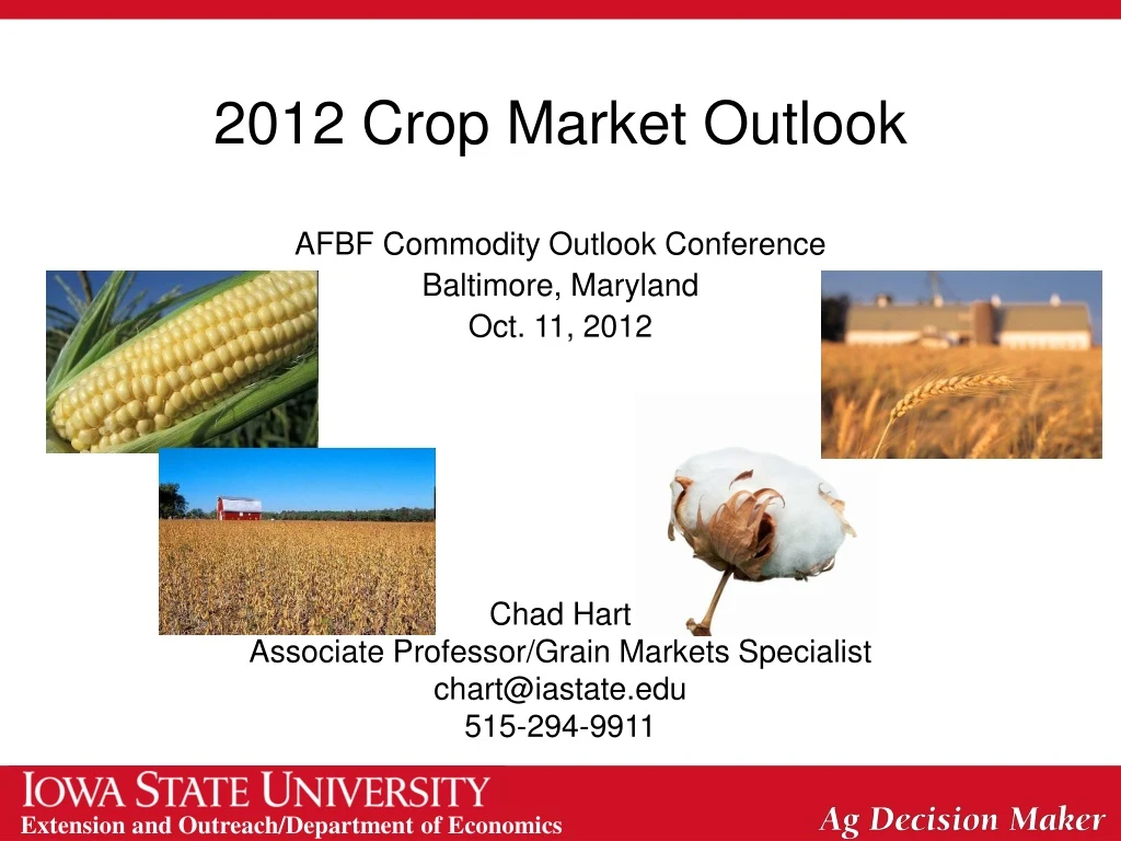 2012 crop market outlook