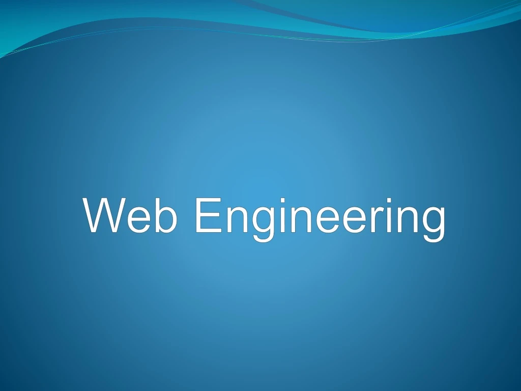 web engineering