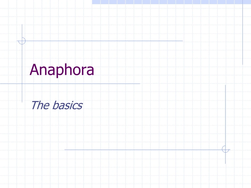 anaphora