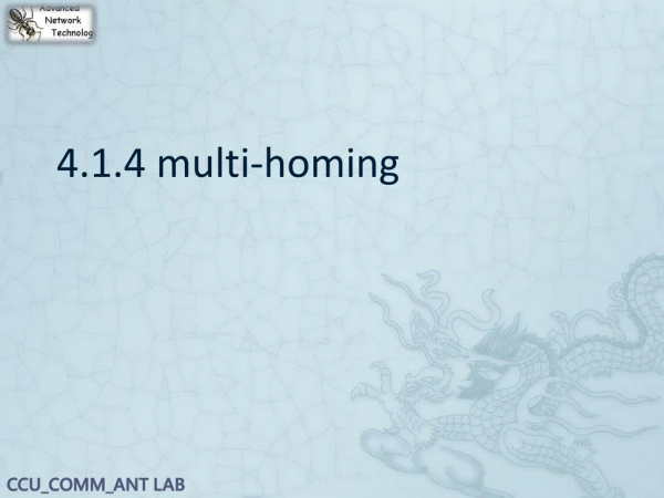 4.1.4 multi-homing