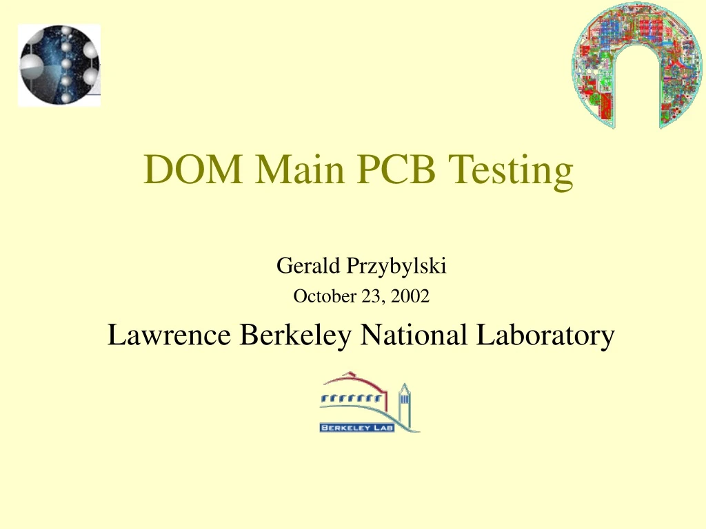 dom main pcb testing