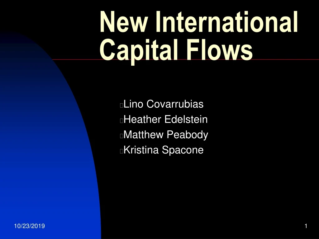new international capital flows