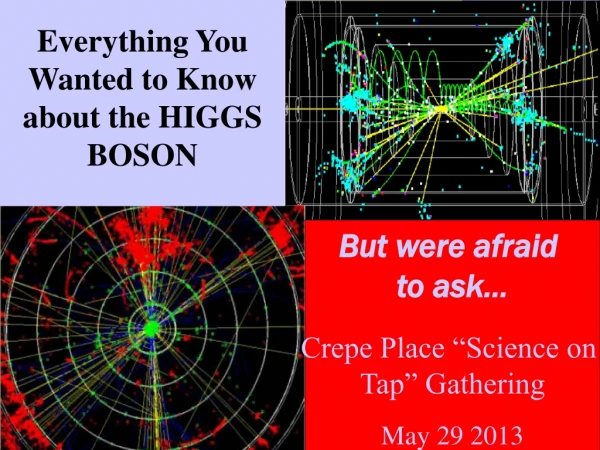 Everything You Wanted to Know about the HIGGS BOSON