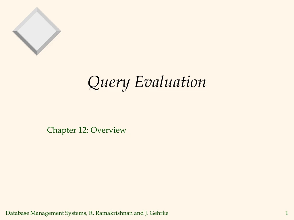 query evaluation