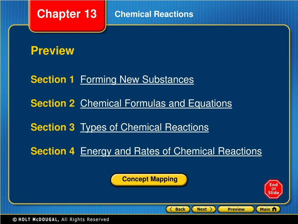 chemical reactions