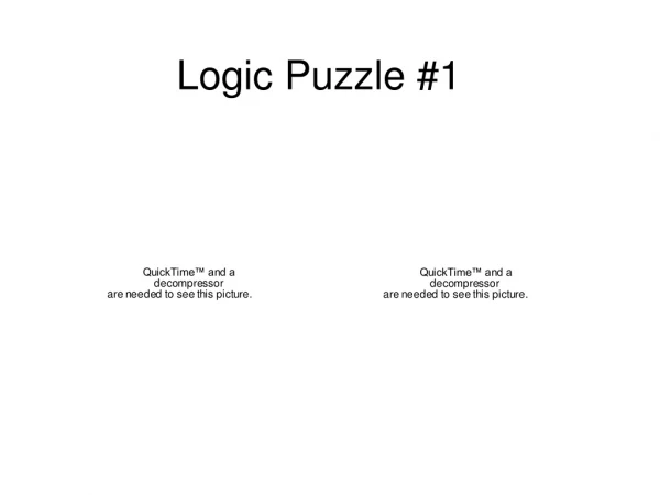Logic Puzzle #1