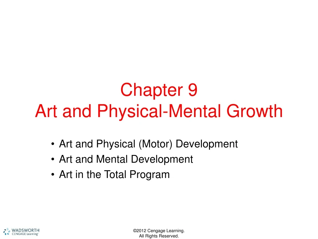 chapter 9 art and physical mental growth