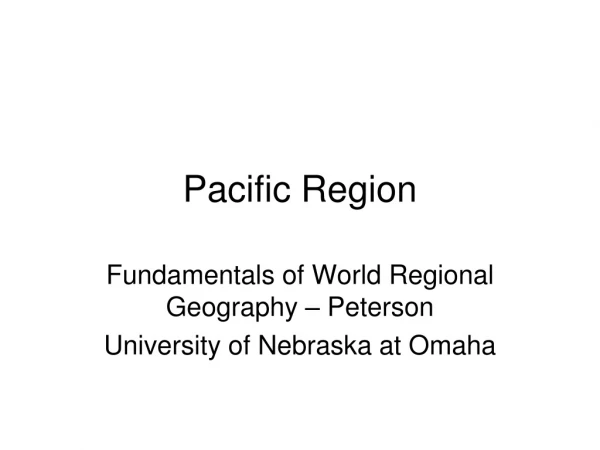 Pacific Region