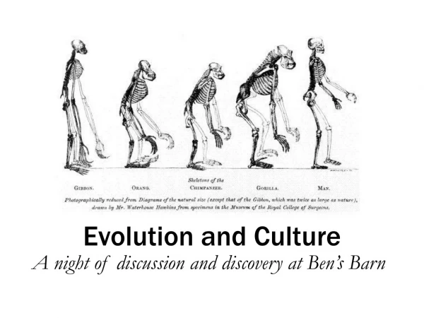 Evolution and Culture