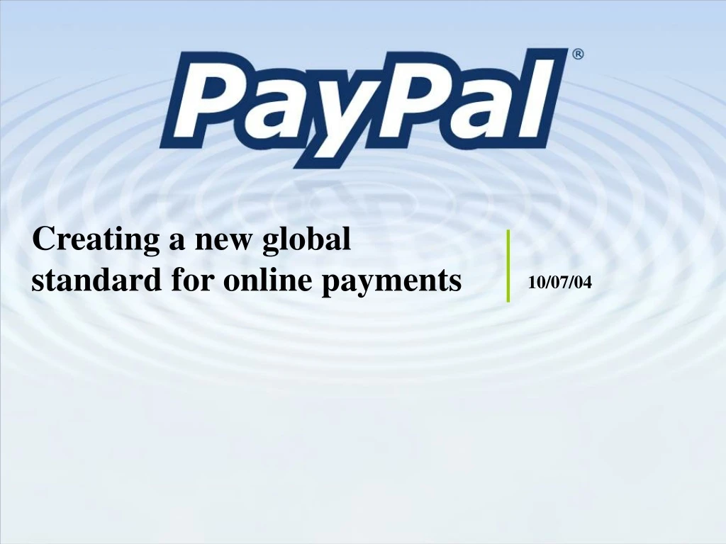 creating a new global standard for online payments