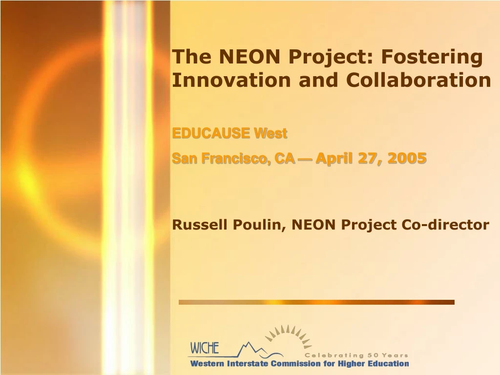 the neon project fostering innovation