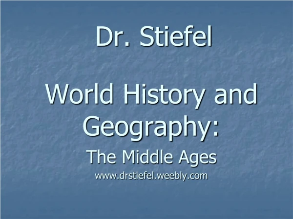 Dr. Stiefel