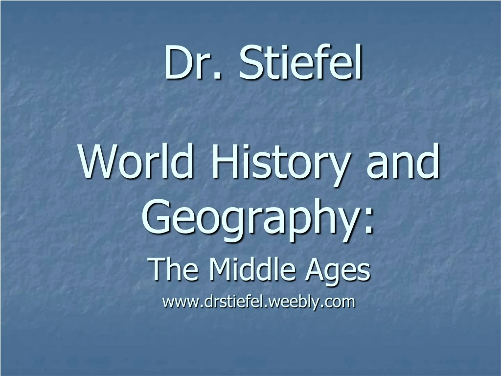 dr stiefel