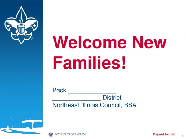 Welcome New Families!