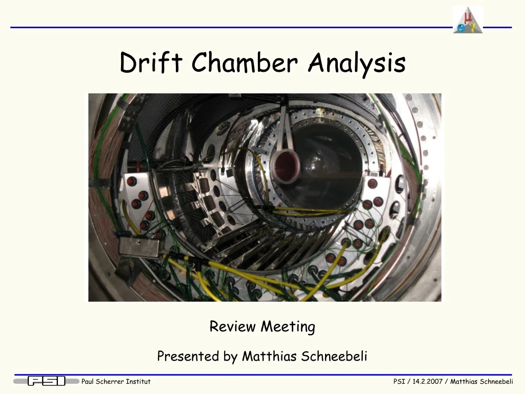 drift chamber analysis