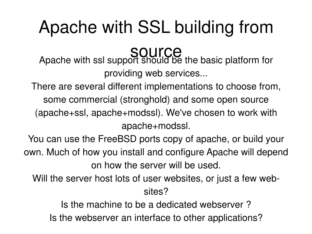 apache with ssl building from source