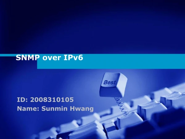 SNMP over IPv6