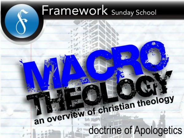 doctrine of Apologetics