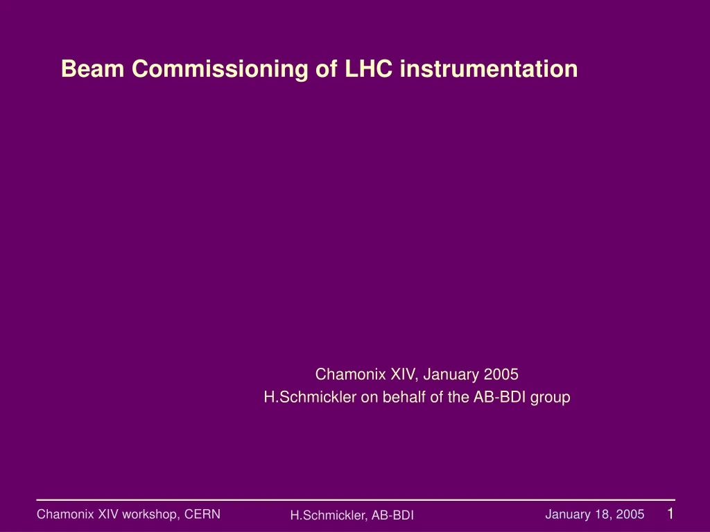 beam commissioning of lhc instrumentation