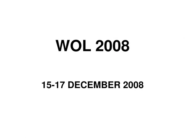 WOL 2008