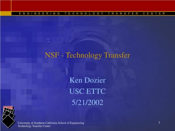 NSF - Technology Transfer