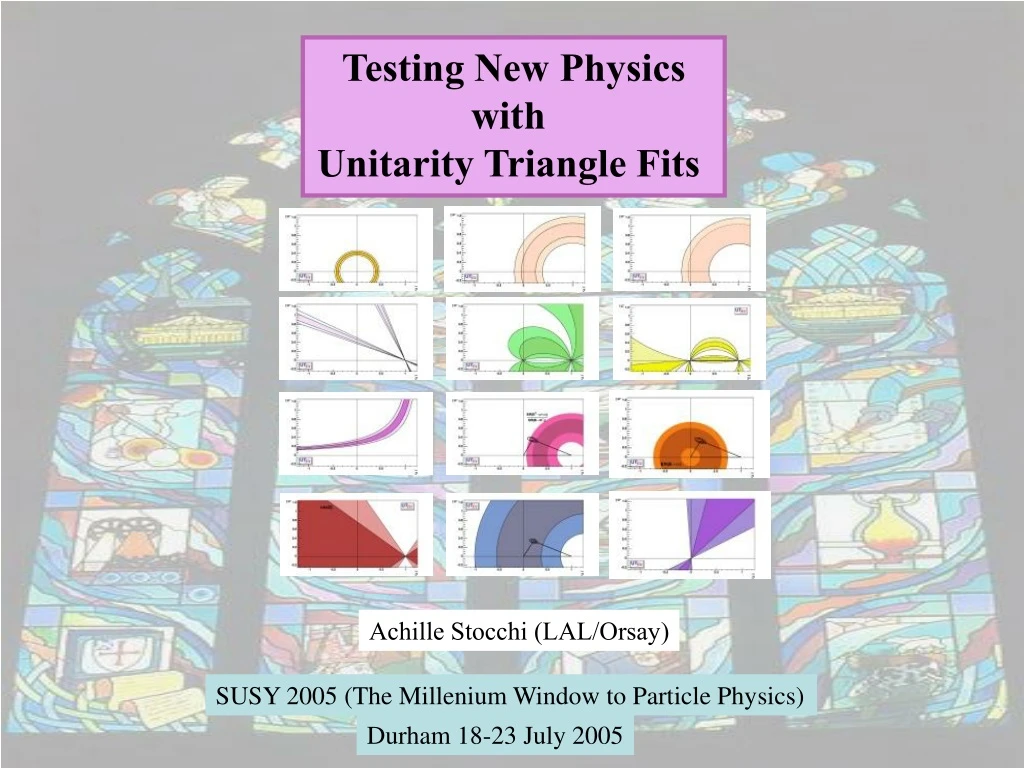 testing new physics with unitarity triangle fits