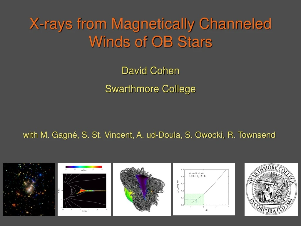 x rays from magnetically channeled winds