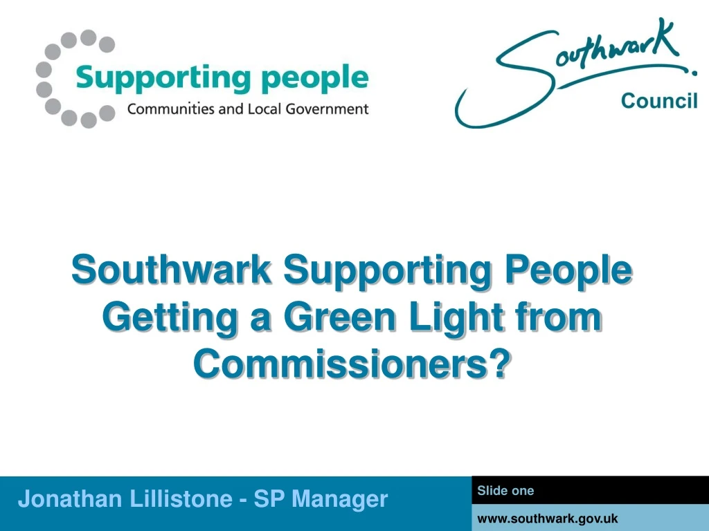 southwark supporting people getting a green light from commissioners
