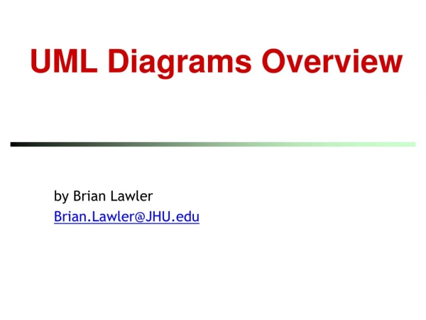 UML Diagrams Overview
