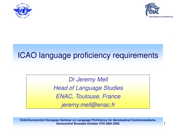 ICAO language proficiency requirements