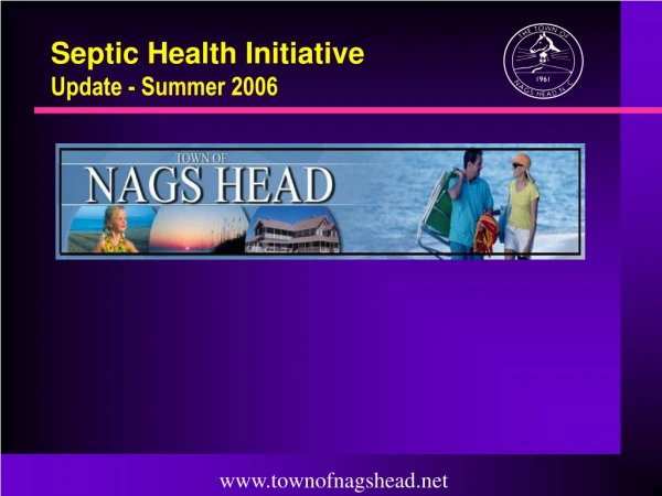 Septic Health Initiative Update - Summer 2006