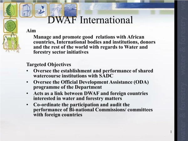 DWAF International