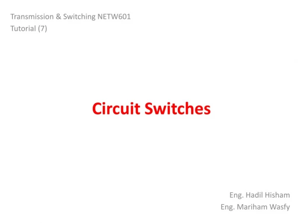 Circuit Switches