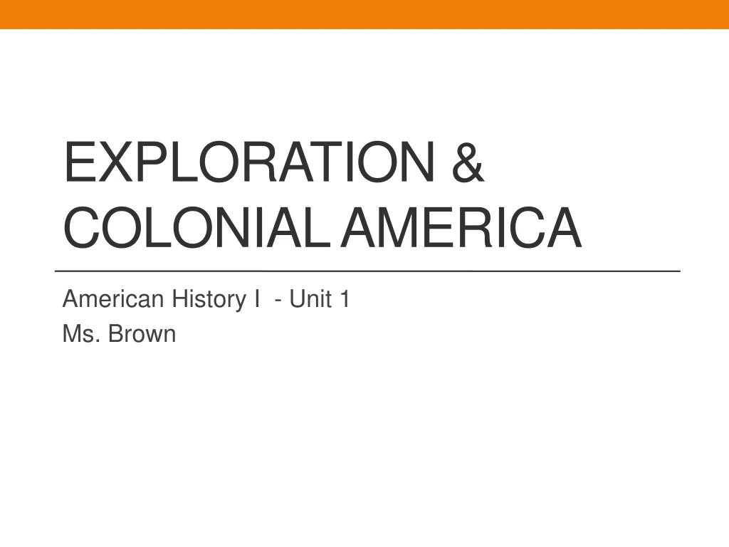 exploration colonial america