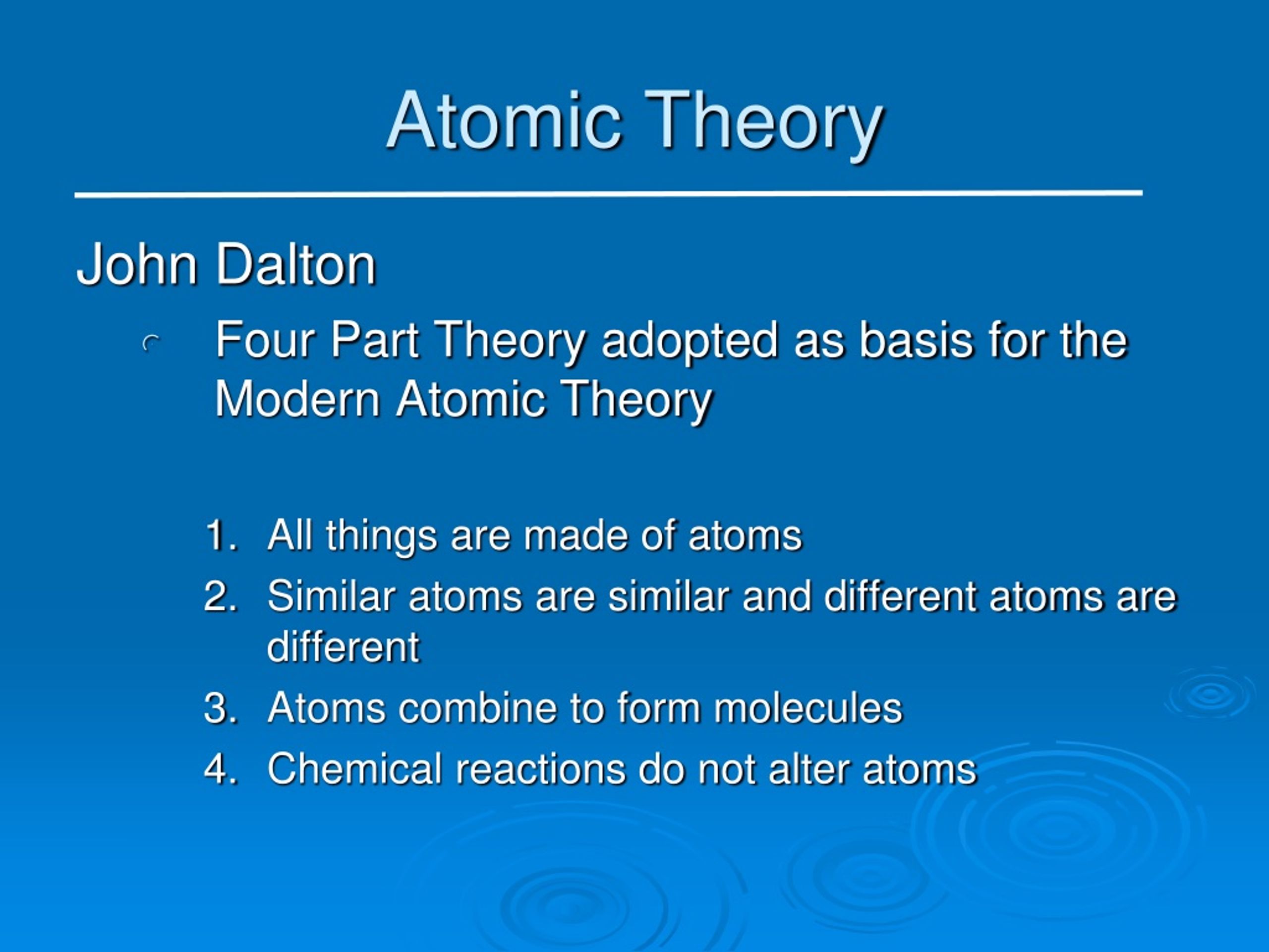 Atomic Theory - slide 1