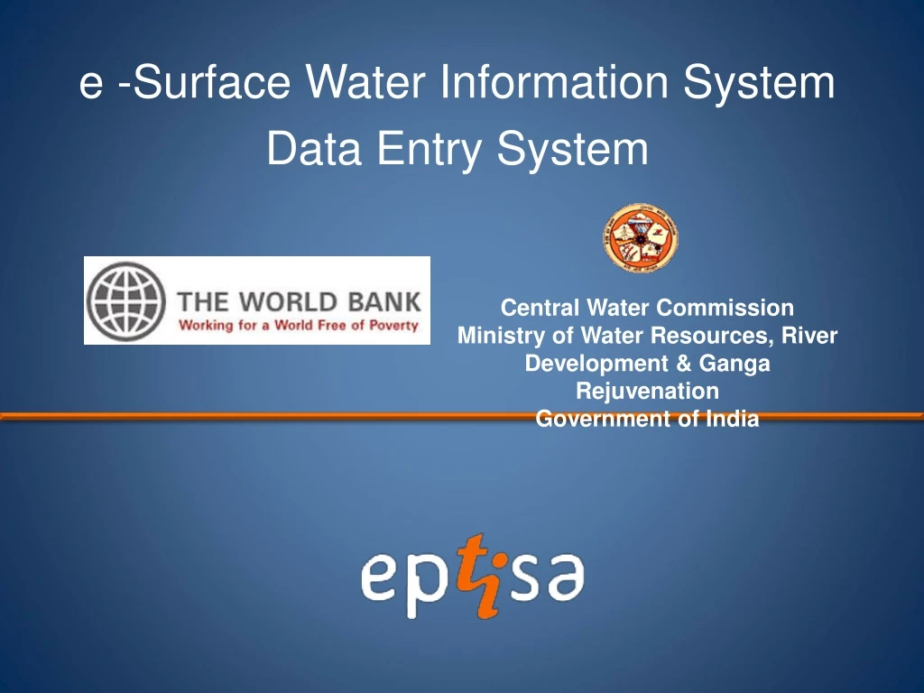 e surface water information system data entry