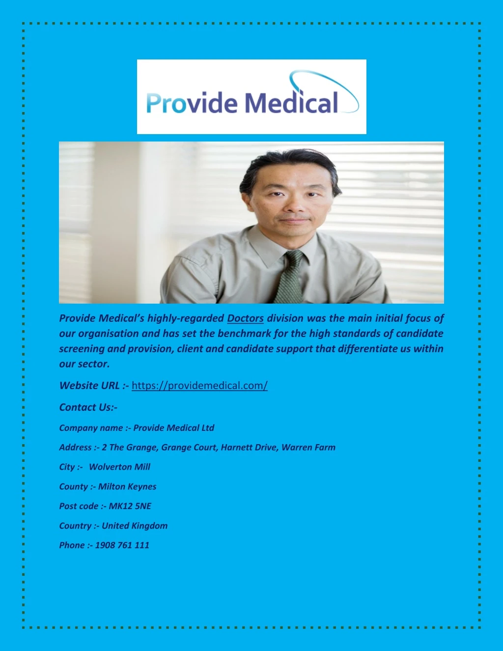 provide medical s highly regarded doctors