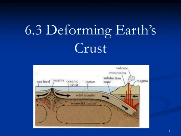 6.3 Deforming Earth’s Crust