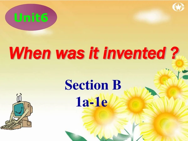 Section B 1 a- 1e