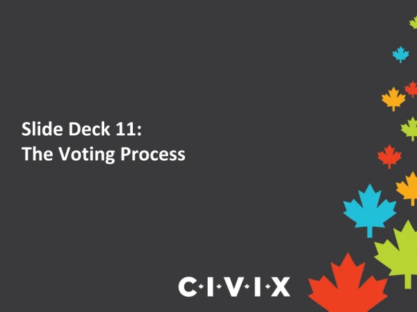 Slide Deck 11: The Voting Process