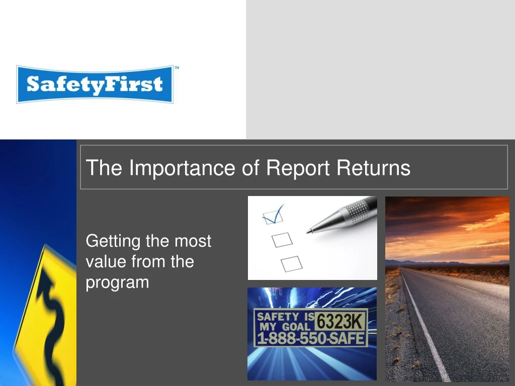 the importance of report returns